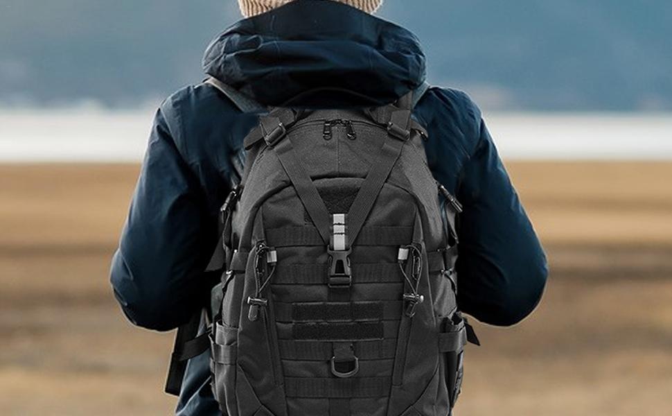 Mochila para rutear, Mochilas Hombre 35L Gran Capacidad, Mochila impermeable para la universidad, el