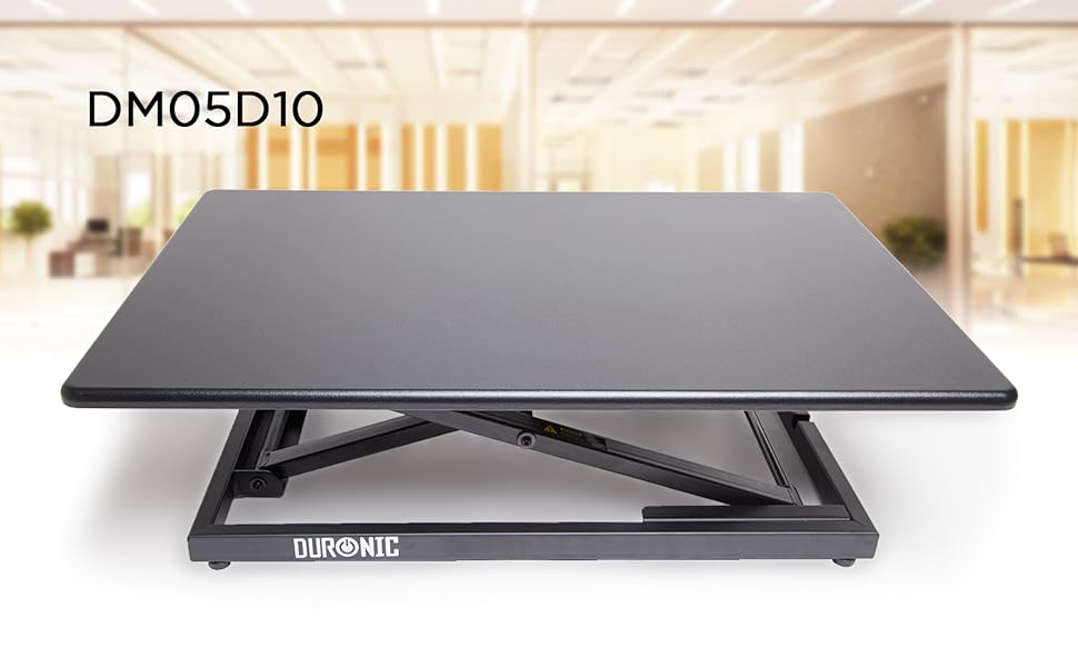 Duronic SitStand Desk DM05D10 Height Adjustable Office Workstation 80x51cm Platform