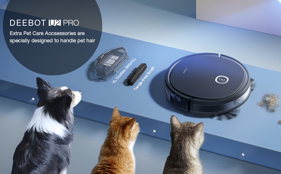 Ecovacs DEEBOT OZMO U2pro Robot Vacuum Cleaner Sweep&Mop 2in1 (150mins Runtime, Extra 800ml