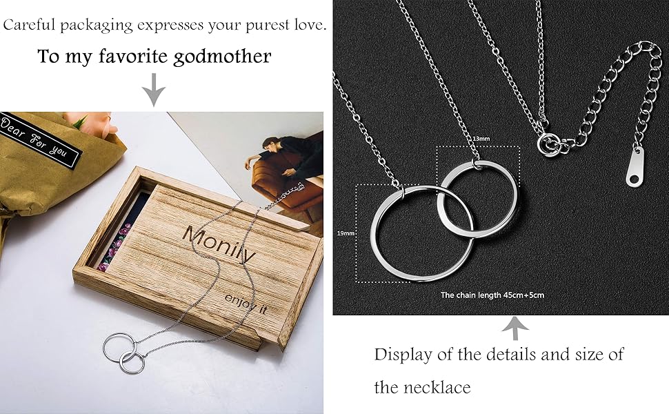 double circle necklace