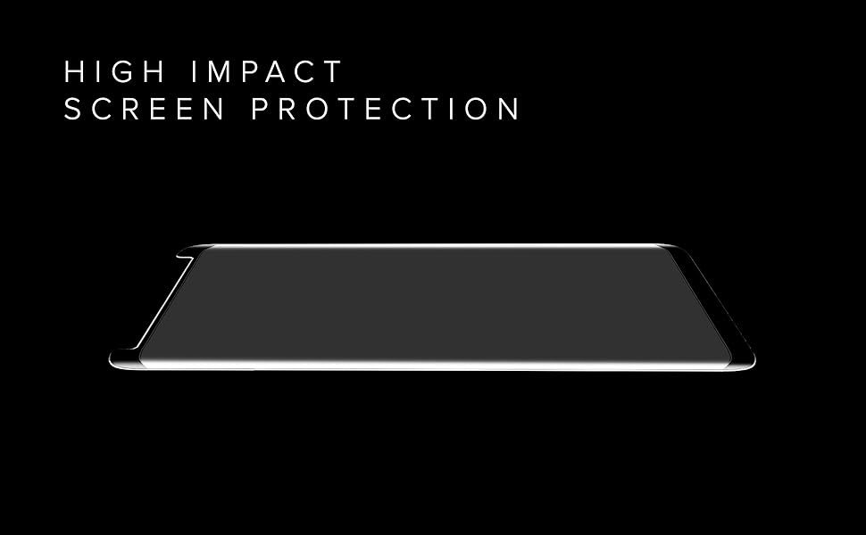 Zizo Bolt Series Galaxy S9 Case Full Curved Glass Screen