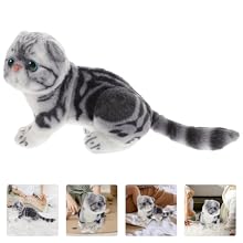 Amazon.co.jp: Totority ぶち猫ぬいぐるみ ぬいぐるみ猫の人形