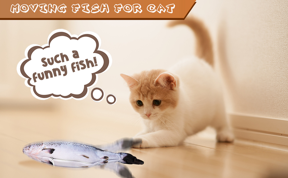 Labeol Dancing Fish Cat Toy Flopping Fish Cat Toys for