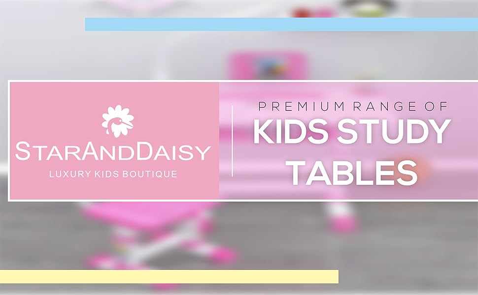 StarAndDaisy Multipurpose, MultiFunctional Plastic Kids Table & 2