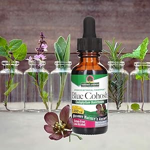 Blue Cohosh Rhizome Low Organic Alcohol Gluten Free herbal remedies, vitamins and minerals 