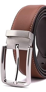 brown leather belt