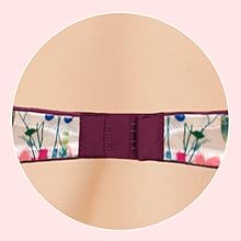 Back open with wider Hook & eye panel on bigger sizes for better hold.