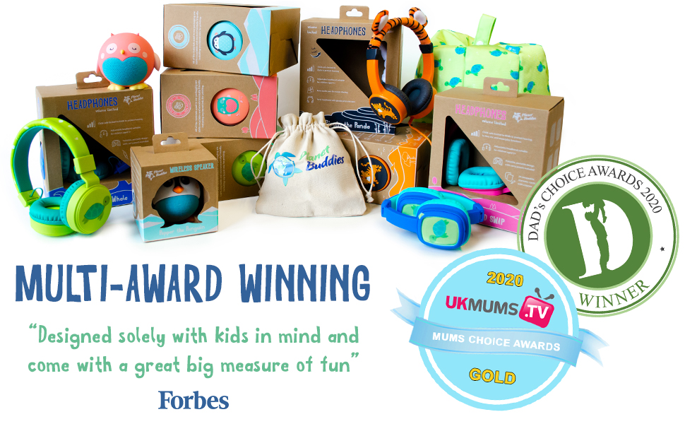 Buddies Kids Bluetooth Speaker, 4hr Playtime and Built in Mic