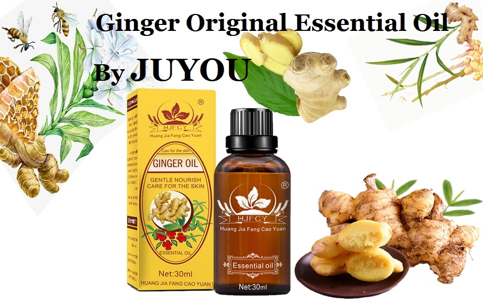 JUYOU New Lymphatic Drainage Ginger Oil (30ml 1 Pack) Health & Household