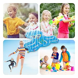 splash pad kids sprinkler baby pool