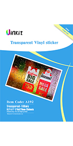 Water proof vinyl sticker paper