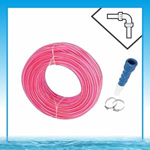 Water Pipe Garden Hose Water Pipe, Car Wash Water Pipe, PVC Pipe - 0.5 inch/ 20 Meter Long with Hose