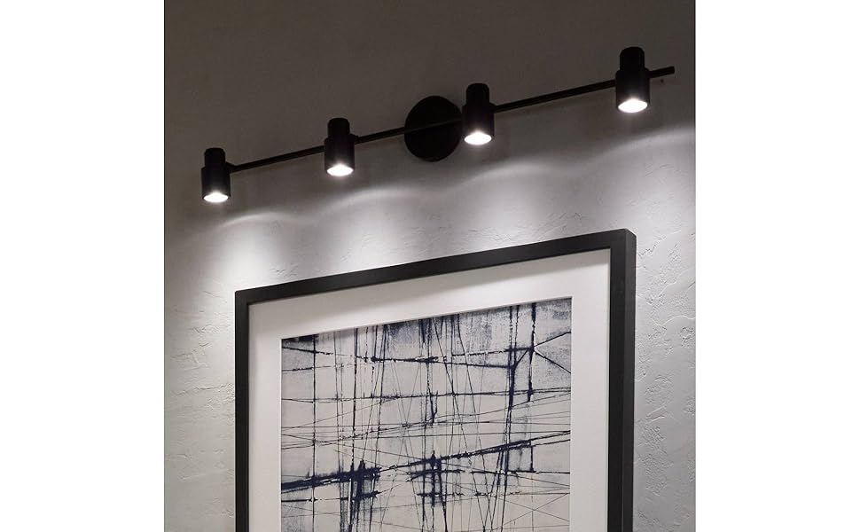 Pro Track Melson 4-Head LED Wall or Ceiling Track Light Fixture