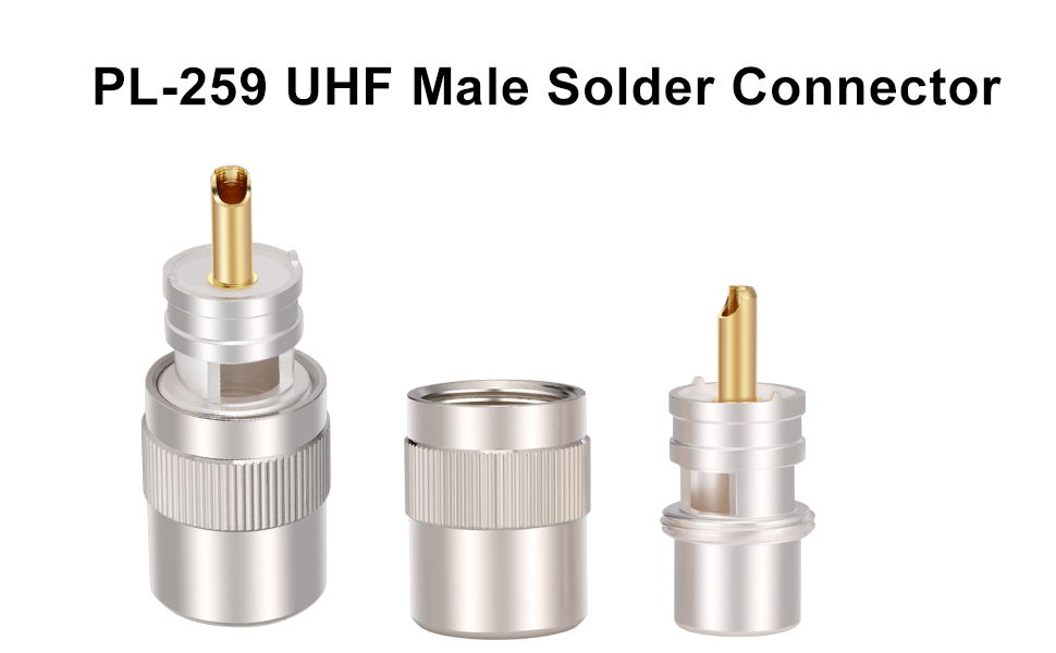 PL-259 UHF Male Solder Connector