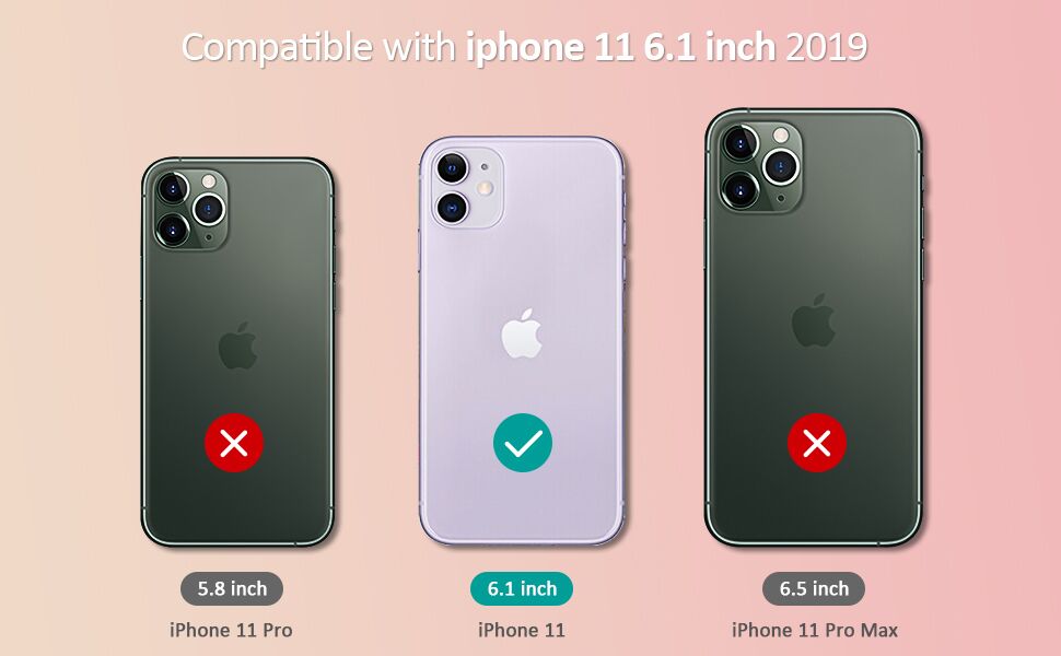 MATEPROX Compatible with iPhone 11 Case Clear Thin Slim