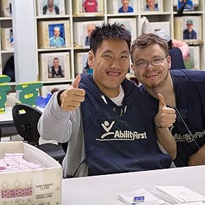 Royal green  supports local communities thatemploy disabel and veterans to help pack our stickers.