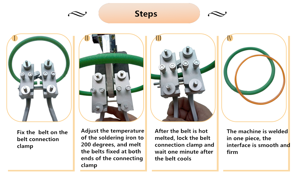 BAOSHISHAN PU Round Belt Welding Machine Polyurethane Belt Hot Melt