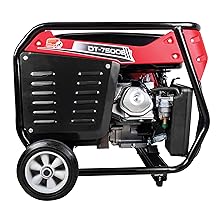Generatore a benzina trasportabile 7 kW con ruote.