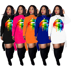 t shirt dress with lips