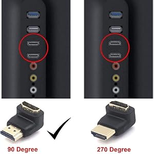 HDMI Male to HDMI Female 90 Degree Adapter