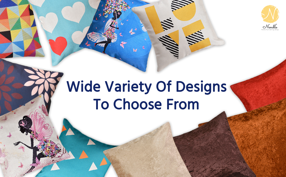 Wide Range Of Nendle Printed And Plain Cushion Covers