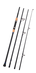 4-Piece Surf Spinning Fishing Rod Portable Carbon Fiber Travel Fishing Rod