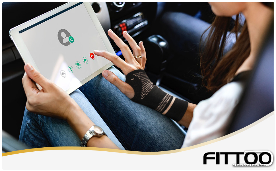 FITTOO wrist compression Sleeves for hand wrist pain