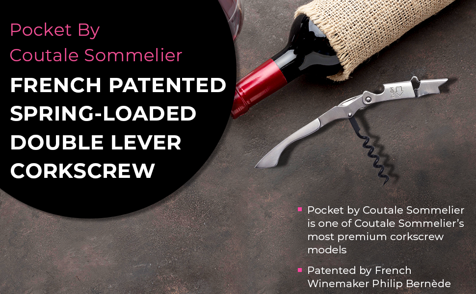 Prestige Waiters Corkscrew By Coutale Sommelier Stainless