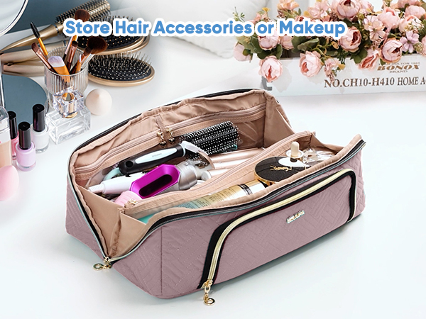 Large Hair Tools Travel Bag with Iron Mat