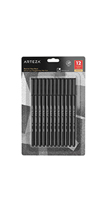 ARTZ-8191 Fineliner_Pens_12_Black