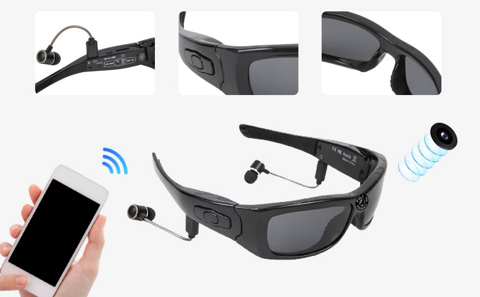 Camera Glasses Video Sunglasses