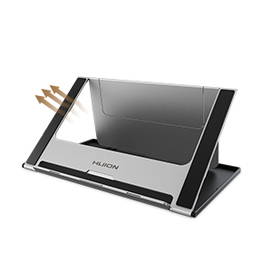 HUION Adjustable Stand Multi-Angle Portable Desk Stand for Drawing Monitor Pen Display for 10-15.6 Inch, Suitable for Kamvas Pro 16/Pro 12/Pro 13 Kamvas 16, Laptop,Tabletop 27 2