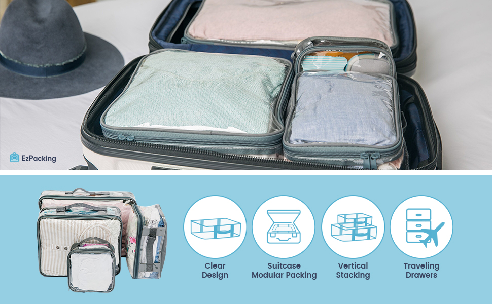 clear packing cubes amazon