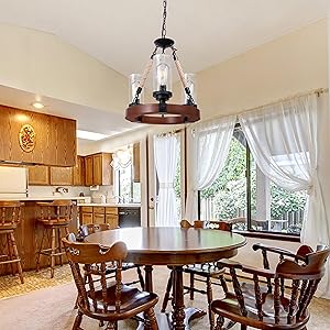 Kitchen Island Foyer Chandelier Vintage Country