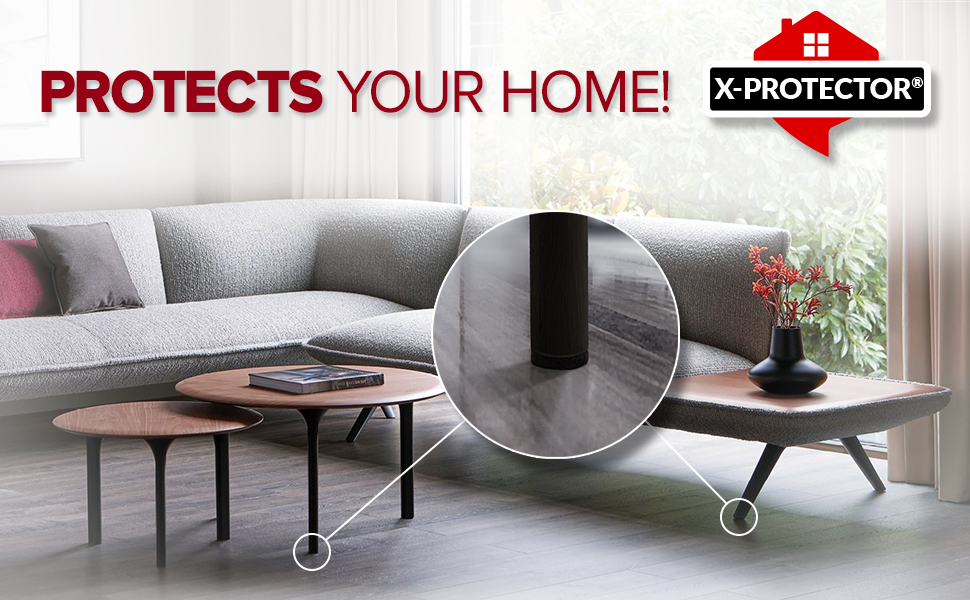 Chair Pads Floor Protectors XPROTECTOR 48 PCS 25mm Felt Furniture