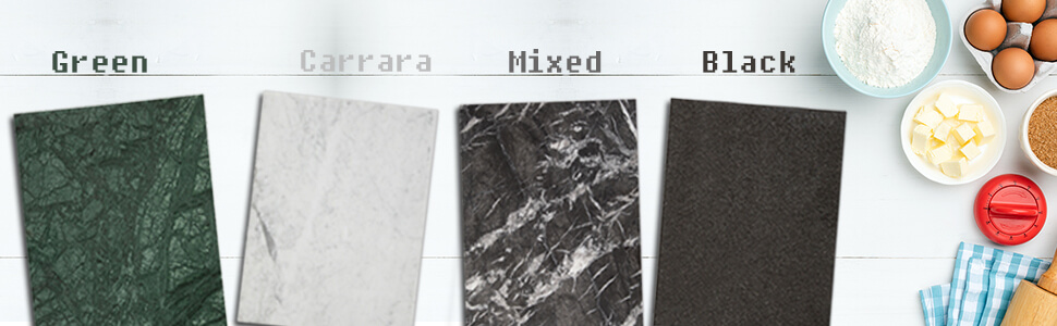 Soulscrafts Black Marble Pastry Cheese And Cutting Board 16x12x0.5 Inch