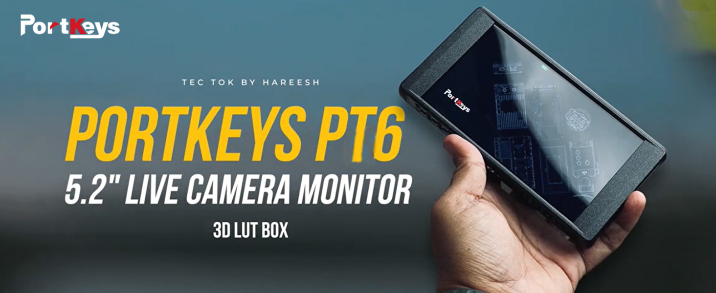 Portkeys PT6 5.2 inch DSLR Camera Monitor+Battery, 3D LUT 4K