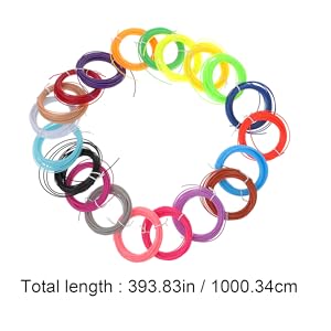 20pcs Printing Pen Filament Filament Refills High Compatibility for Pen 17 10