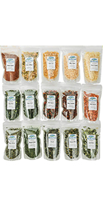 Premium Dehydrated Vegetable Sampler - 15 Count Variety Pack