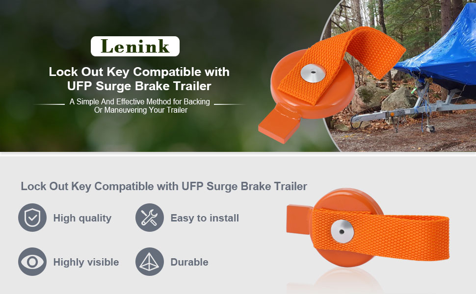 Lenink Surge Brake Lockout Key, Lock Out Key
