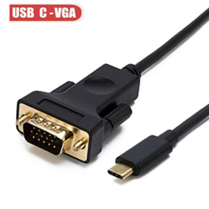 High-quality USB-C to VGA adapter cable for Thunderbolt 3.
