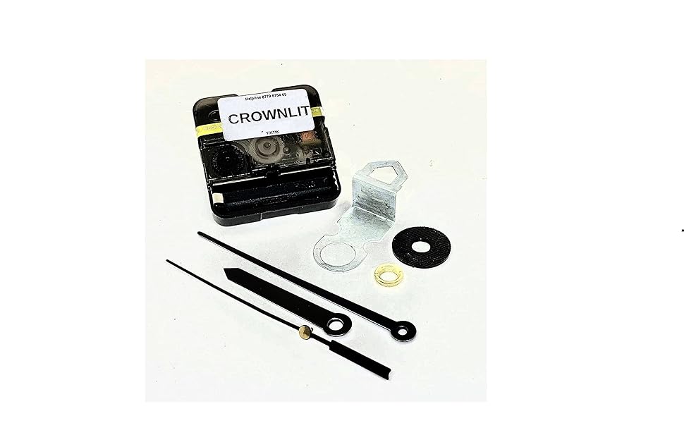 Buy CrownLit Quartz Plastic Wall Clock Movement Machine (Black_65 X 91