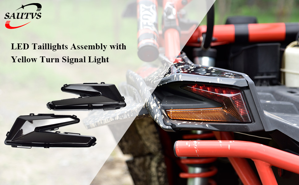 SAUTVS LED Taillights Tail Lamps Assembly Rear Lights with