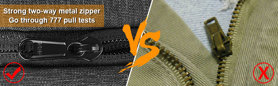 duarble zipper