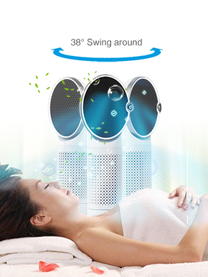 Air Ionizer Purifier Negative ions No Ozone Small Areas Studio Bedroom Office Desk Kitchen Pet Rooms