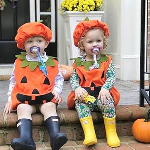 Baby Pumpkin Vest 2 Pcs Set
