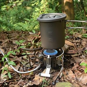 Amazon | iBasingo アウトドア 超軽量 大容量 チタン製ポット
