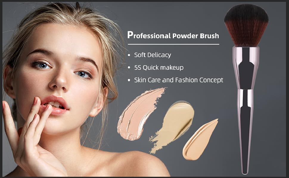Foundation Brush,Daubigny Super Large Powder Brush Flat