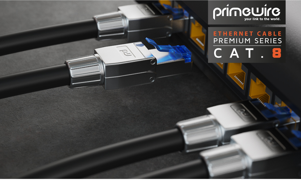 Primewire 20m CAT 8 Cable 8.1 Standard Class 1 Cat8