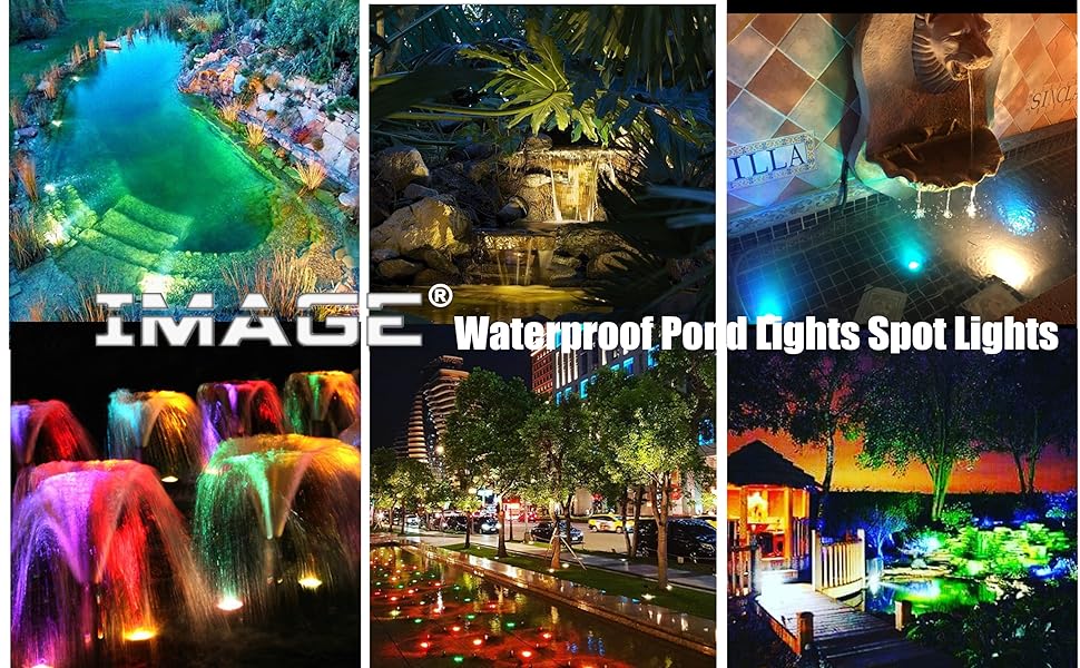 pool pond swimming pond lights Rockery lighting Aquarium lights